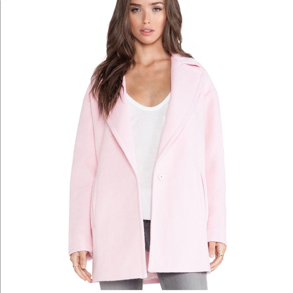 I.O.A. Baby Pink oversized coat